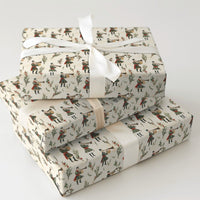Medieval Drummers Pipers Gift Wrap, Vintage Christmas Musicians Wrapping Paper, Traditional Caroler Wrapping Paper, Holiday Gift Wrap Roll
