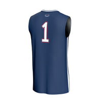 #1 Florida Atlantic Owls Lightweight Basketball Jersey - Navy