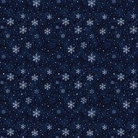 Deep Indigo Snowflake Gift Wrap, Midnight Snowfall Wrapping Paper, Celestial Winter Holiday Wrapping Paper, Christmas Gift Wrap Roll