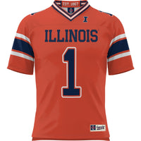 #1 Illinois Fighting Illini Football Jersey - Orange