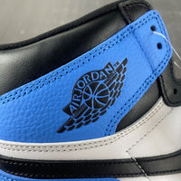 High Top Sneakers, Blue Black Colorway, Lace Up Design, Casual Gift for Sneaker Fans