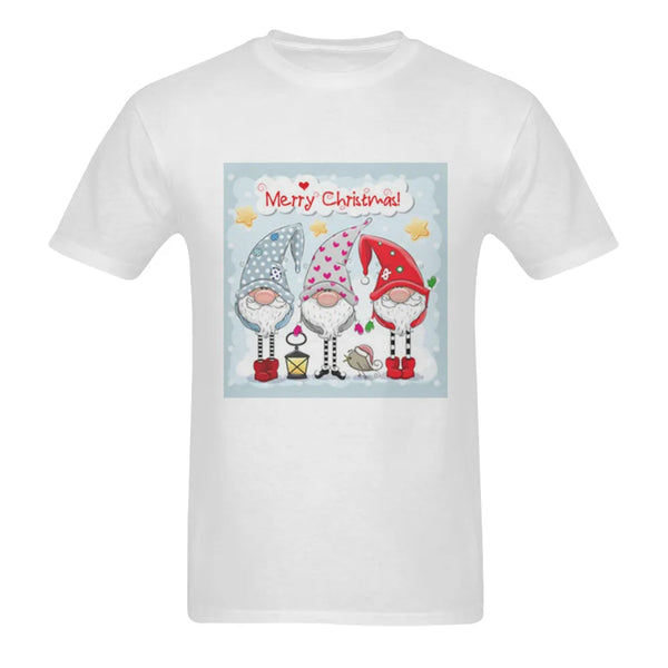 Holiday Gnome Graphic Tee, Merry Christmas Garden Gnomes Shirt, Festive Gnome T-Shirt, Adorable Winter Gnomes Tee, Christmas 