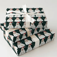 Lab Coat Scientist Christmas Gift Wrap, Doctor Santa Wrapping Paper, Medical Nurse Holiday Present Paper, Science Xmas Wrapping Paper