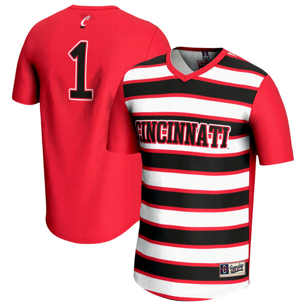 #1 Cincinnati Bearcats Lightweight Soccer Fashion Jersey - Red