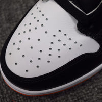 High Top Sneakers, Black White Orange Colorway, Lace Up Design, Casual Gift for Sneaker Fans