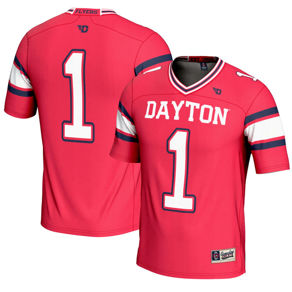 #1 Dayton Flyers Endzone Football Jersey - Red