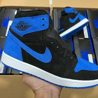 High Top Sneakers, Blue Colorway, Lace Up Design, Casual Gift for Sneaker Fans