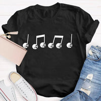 Festive Music Lover Holiday T-Shirt, Musical Note Snowman Christmas Shirt, Winter Snowman Melody Tee, Xmas Band Choir Teacher Present