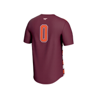 Virginia Tech Hokies Lightweight Collegiate #0 Soccer Fashion Jersey - Maroon