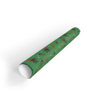 Botanical Christmas Gift Wrap, Pinecone and Holly Berry Wrapping Paper, Rustic Winter Present Wrap, Traditional Holiday Gift Wrapping Paper