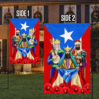 Three Wise Men Christmas Yard Flag, Puerto Rico Three Kings Garden Flag, Cultural Holiday Lawn Flag, Double-Sided Epiphany Flag