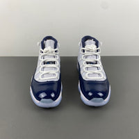 Low Top Sneakers, Navy Blue White Colorway, Lace Up Design, Casual Gift for Sneaker Fans