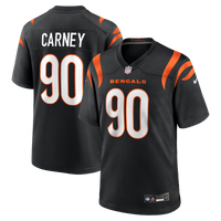 Cincinnati Bengals Owen Carney Black Home Game Player Jersey