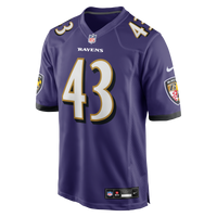 Baltimore Ravens Justice Hill Purple Game Jersey