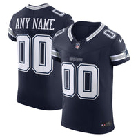 Dallas Cowboys Navy Elite Custom Jersey