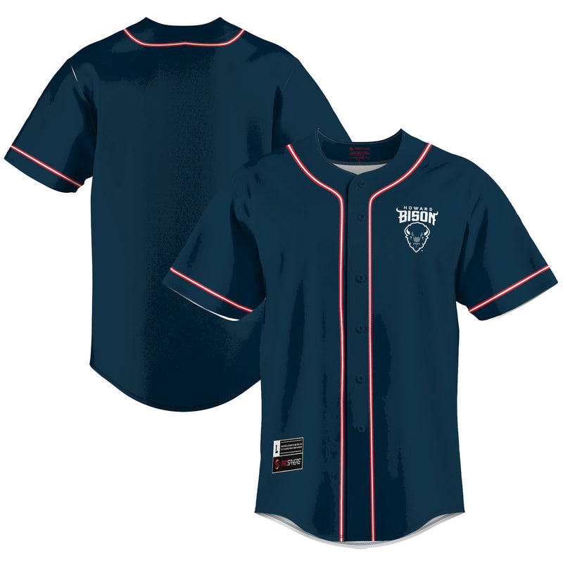 Howard Bison Lightweight Baseball Jersey - Blue