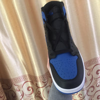 Sneakers, Royal Blue Black Colorway, Lace Up Design, Casual Gift for Sneaker Fans