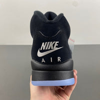 High Top Sneakers, Black Silver Colorway, Leather Footwear, Lace Up Design, Casual Gift for Sneaker Fans