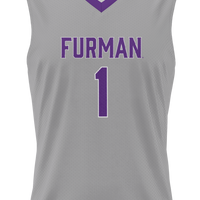 #1 Furman Paladins Lightweight Basketball Jersey - Gray