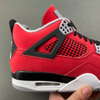 Mid Top Sneakers, Red Black Colorway, Lace Up Design, Casual Gift for Sneaker Fans