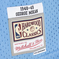 Los Angeles Lakers George Mikan 1948 Dark Authentic Jersey - Columbia Blue