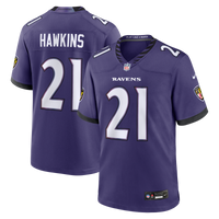 Baltimore Ravens Jaylinn Hawkins Purple Team Game Jersey