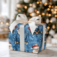 First Responder Christmas Gift Wrap, Police Officer Santa Wrapping Paper, Law Enforcement Holiday Wrapping Paper, Cop Xmas Gift Wrap