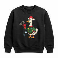 Humorous Cuff Em Goose Sweatshirt, Nurse Christmas Sweatshirt, Holiday Healthcare Worker Crewneck, Adorable Nursing Student Present, Xmas Sweatshirt