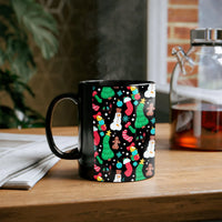 Humorous Adult Xmas Gag Coffee Mug, Naughty Phallic Snowman Gingerbread Mug, Dirty Secret Santa Tea Cup, Ceramic Christmas Mug