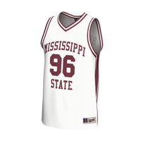 Mississippi State Bulldogs Lightweight Collegiate Basketball Fashion Jersey - White