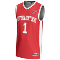 #1 Western Kentucky Hilltoppers Lightweight Basketball Jersey - Red