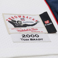 New England Patriots Tom Brady White 2000 Big & Tall Legacy Replica Jersey