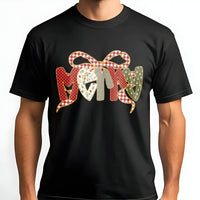 Adorable Holiday Bow Graphic Tee, Merry Christmas Coquette Bow T-Shirt, Preppy Aesthetic Xmas Shirt, Festive Christmas Tee, Present for Women