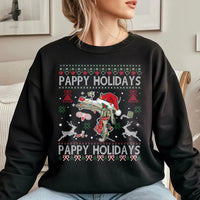 Humorous OBGYN Christmas Sweatshirt, Pappy Holidays Speculum Sweatshirt, Ugly Sweater Medical Crewneck, Doctor Nurse Holiday Sweatshirt Present