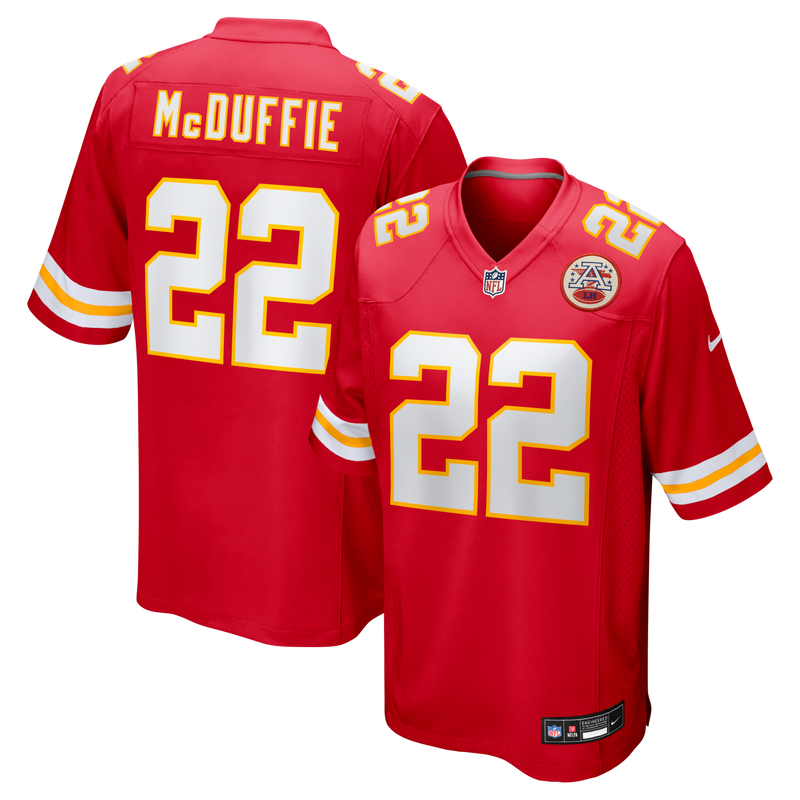 Kansas City Chiefs Trent McDuffie Red Game Jersey