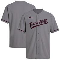 Texas A&M Aggies Replica Baseball Jersey - Gray