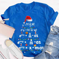 Humorous Science Math Holiday Shirt, Geometry Math Teacher Christmas T-Shirt, Pi Tree Graphic Tee, STEM Educator Xmas Season Present