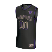 Washington Huskies Lightweight Collegiate Basketball NIL Pick-A-Player Fashion Jersey - Black