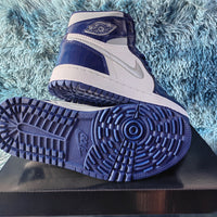 Golf Shoes, Midnight Blue Colorway, Patent Leather Footwear, Lace Up Design, Casual Gift for Shoe Lovers