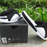 Retro Slides, Black White Colorway, Slip On Design, Casual Gift for Shoe Lovers
