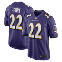 Baltimore Ravens Derrick Henry Purple Game Player Jersey
