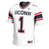 #1 UConn Huskies Football Jersey - Cardinal