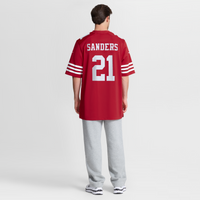 San Francisco 49ers Deion Sanders Scarlet Team Retired Player Game Jersey