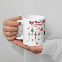 Custom Coworker Names Ceramic Mug, Personalized Best Team Ever Mug, Christmas Staff Appreciation Coffee Mug, Holiday Teacher Present