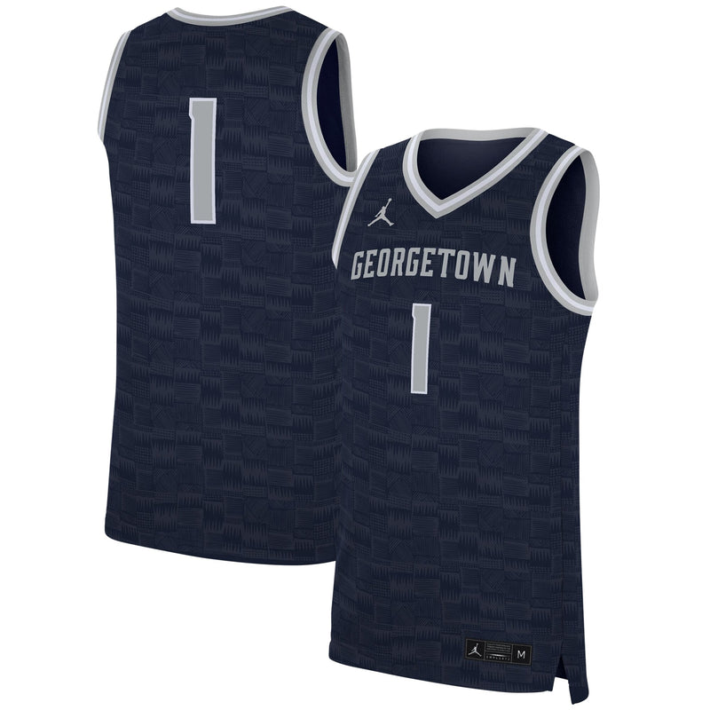 #1 Navy Georgetown Hoyas Replica Jersey
