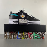 Low Top Sneakers, Blue Black Green Pink Colorway, Mismatched Colorway, Lace Up Design, Casual Gift for Sneaker Fans
