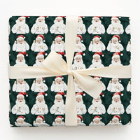 Lab Coat Scientist Christmas Gift Wrap, Doctor Santa Wrapping Paper, Medical Nurse Holiday Present Paper, Science Xmas Wrapping Paper