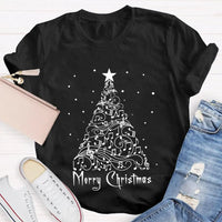 Sheet Music Holiday Tree T-Shirt, Music Teacher Christmas Shirt, Musical Notes Graphic Tee, Choir Director Christmas Present Shirt