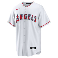Los Angeles Angels White #1 Groom Home Replica Jersey