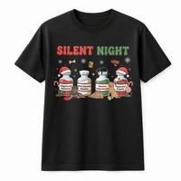 Humorous Veterinary Christmas T-Shirt, Silent Night Vet Med T-Shirt, Vet Tech Holiday Graphic Tee, Vet Student Xmas Shirt, Vet Med Present T-Shirt